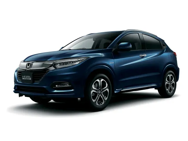 ☆新車外し RU1 RU2 RU3 RU4 ヴェゼル サイドスポイラー左右 青