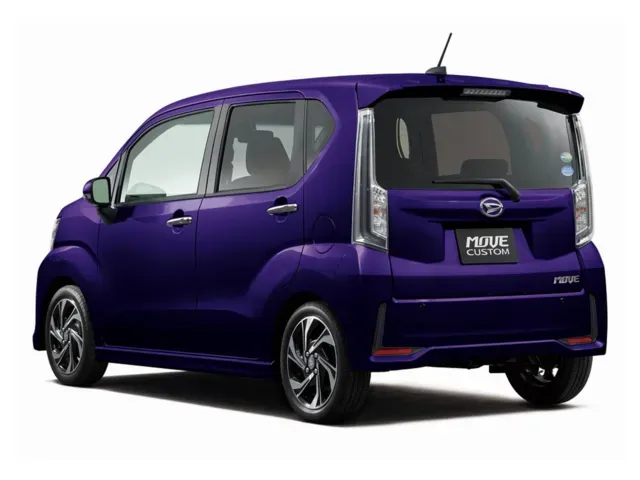 ダイハツDAIHATSU　MOVE CUSTOM　ムーブカスタム　L150S 車種専用 艶出しカーボン 　焼けブル　マフラーカッター 1個 お求めやすい価格のカスタムグレードを新設定｜ニュースリリース